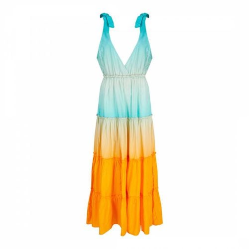 Aqua Orange Ombre Jinka Maxi Dress - Pranella - Modalova