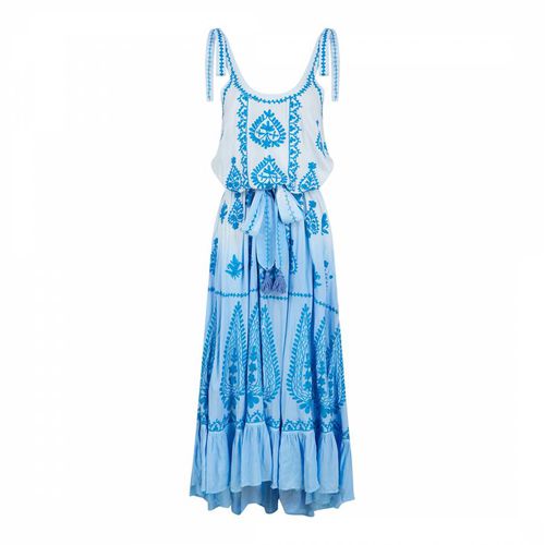 China Blue Ombre Atzaro Maxi Dress - Pranella - Modalova