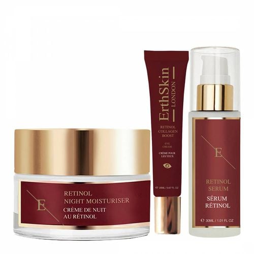 Anti Aging Retinol Range ( Retinol Collagen Boost Eye Cream 20Ml + Retinol Moisturiser 50Ml+ Pro Retinol Serum 30Ml) - ERTH SKIN - Modalova