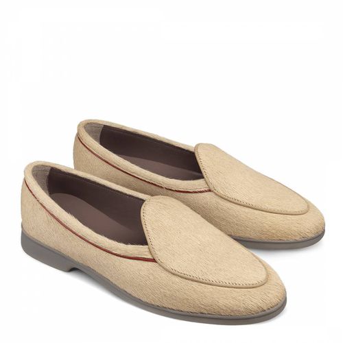 Women's Stride Loafers in Tundra Gold Calf Hair Grey Sole - Baudoin & Lange - Modalova