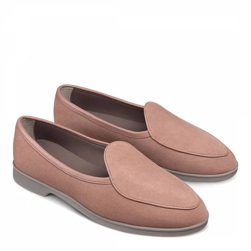 Women's Pink Stride Suede Loafers - Baudoin & Lange - Modalova