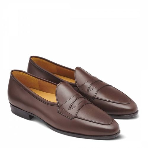 Men's Dark Oak Sagan Grand Penny Loafer - Baudoin & Lange - Modalova