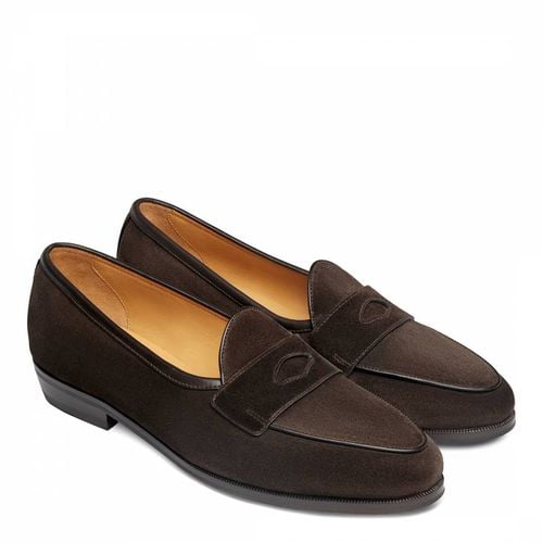 Men's Dark Sagan Ivy Suede Loafers - Baudoin & Lange - Modalova