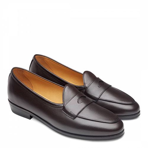 Men's Dark Sagan Ivy Leather Loafers - Baudoin & Lange - Modalova