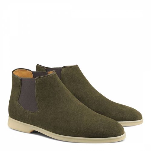 Men's Green Rover Suede Boots - Baudoin & Lange - Modalova