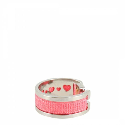 Pink Heart Openwork Ribbon Ring - Les Interchangeables - Modalova