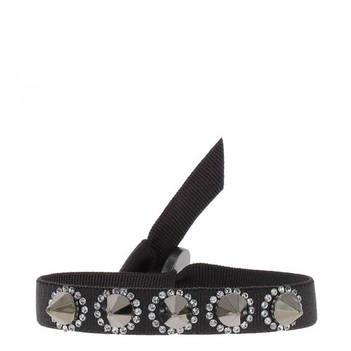 Dark Brown Rhinestone Cone Bracelet - Les Interchangeables - Modalova