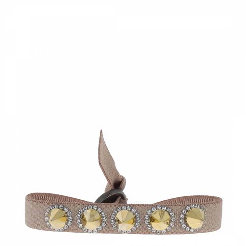 Pinky Beige Rhinestone Cone Bracelet - Les Interchangeables - Modalova