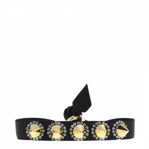 Black Rhinestone Cone Bracelet - Les Interchangeables - Modalova