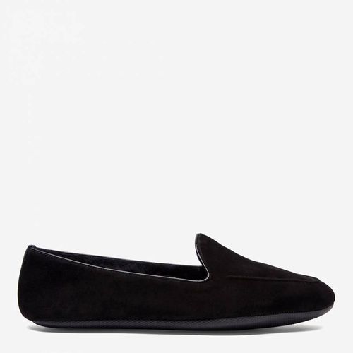 Unisex Black Suede Hatfield Slipper - Harrys of London - Modalova