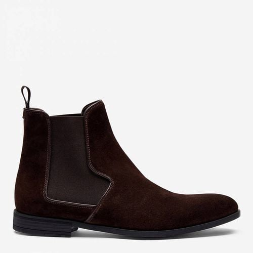 Unisex Brown Suede Mark F Boot - Harrys of London - Modalova