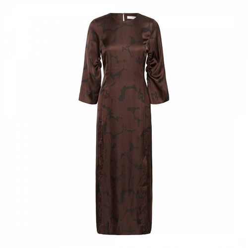 Brown Printed Maxi Dress - Inwear - Modalova