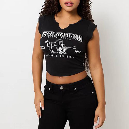 Black Notch Logo Rib Top - True Religion - Modalova