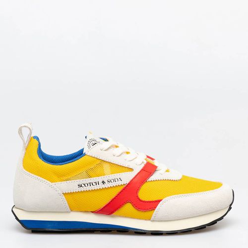 Men's Yellow Multi Dimmet Trainer - Scotch & Soda - Modalova