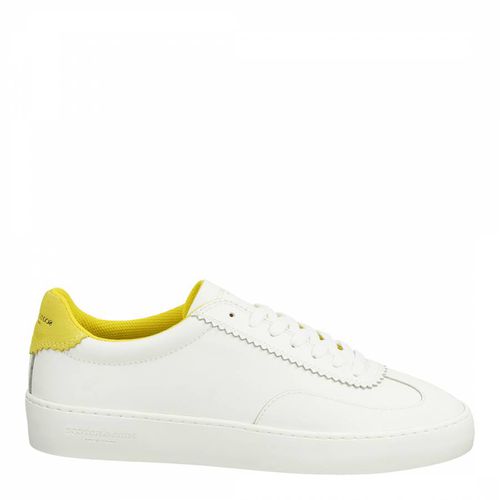 Men's White/Yellow Plakka Trainer - Scotch & Soda - Modalova