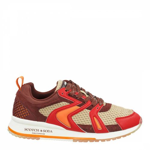 Men's Red Multi Vivex Trainer - Scotch & Soda - Modalova