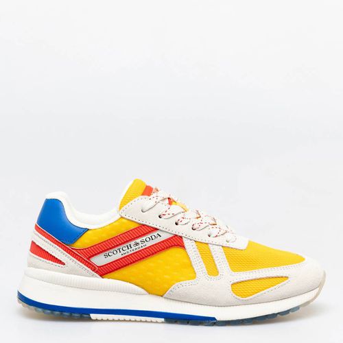 Men's Yellow Multi Vivex Trainer - Scotch & Soda - Modalova