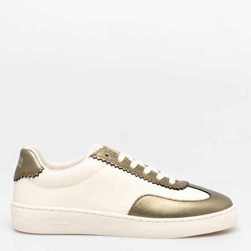 Women's White/Bronze Plakka Trainer - Scotch & Soda - Modalova