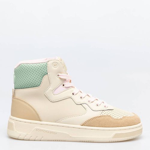 Women's Sand Multi Elli High Top Trainer - Scotch & Soda - Modalova