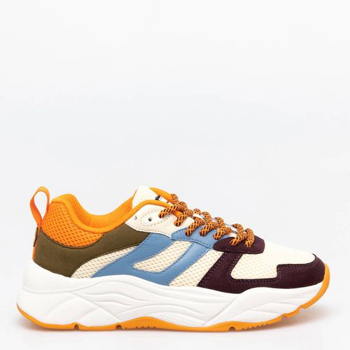 Women's White/Brown Celest Trainer - Scotch & Soda - Modalova