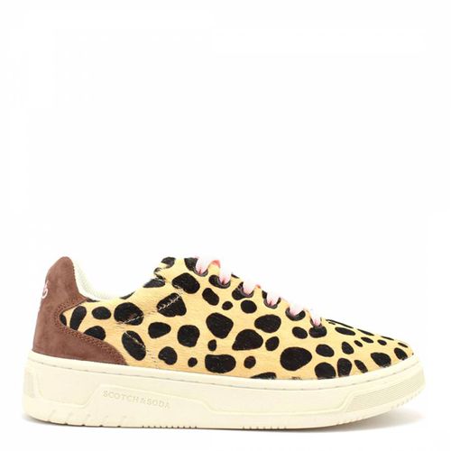 Women's Brown Leopard Print Elli Trainers - Scotch & Soda - Modalova