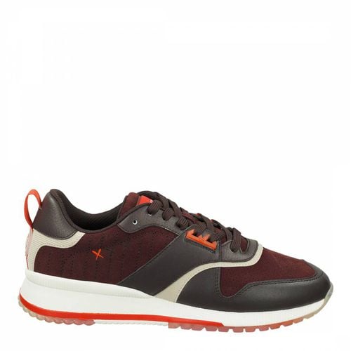 Men's Burgundy/Khaki Vivex Low Trainer - Scotch & Soda - Modalova