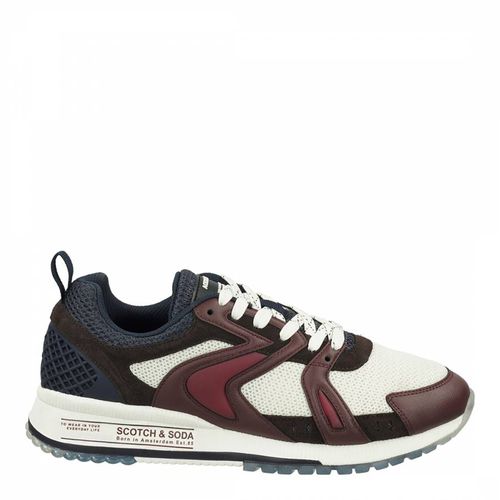 Men's Burgundy Vivex Low Trainer - Scotch & Soda - Modalova