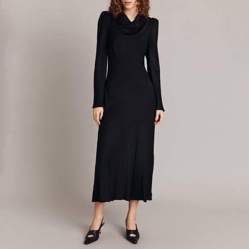 Black High Cowl Neck Midaxi Dress - Ghost - Modalova