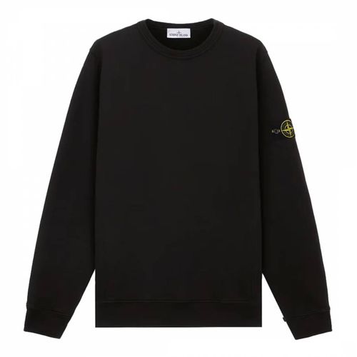 Black Ribbed Cotton Sweatshirt - Stone Island - Modalova