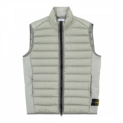 Grey Light Down Zip Vest - Stone Island - Modalova