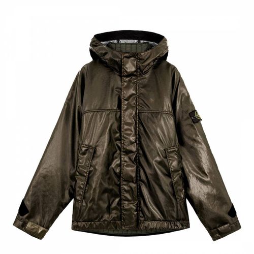 Khaki Semi-Gloss Padded Jacket - Stone Island - Modalova