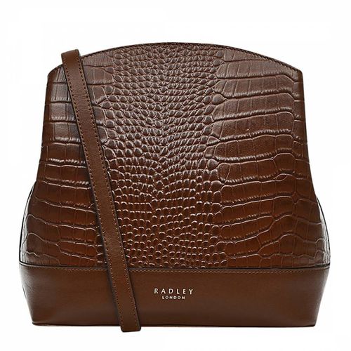 Tortoise Arrow Road Faux Crocodile Medium Ziptop Crossbody Bag - Radley - Modalova