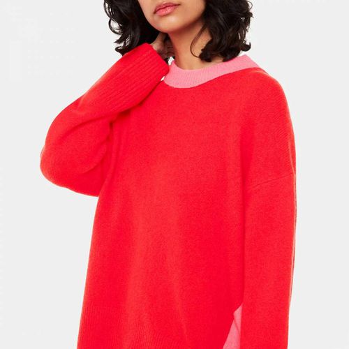 Red Wool Blen Knitted Jumper - WHISTLES - Modalova