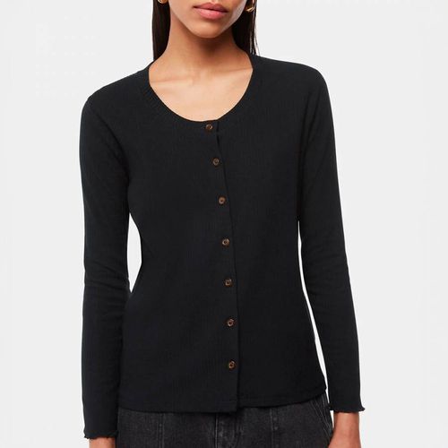 Black Ribbed Jersey Top - WHISTLES - Modalova