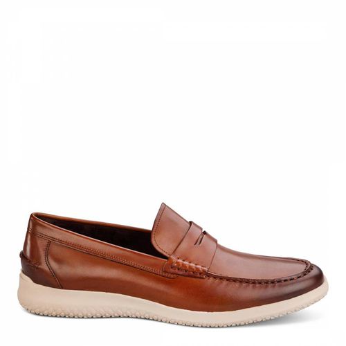 Tan Leather Cruise Penny Loafer - John White - Modalova