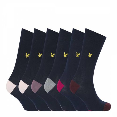 Blue 5 Pack Graham Formal Socks - Lyle & Scott - Modalova