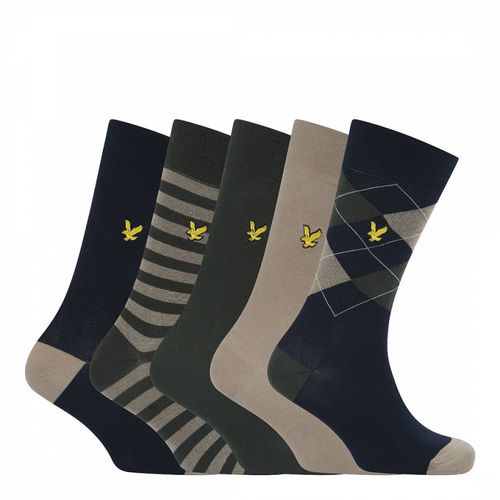 Multi 5 Pack Harold Formal Socks - Lyle & Scott - Modalova