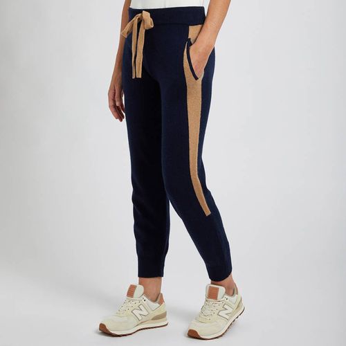 Navy Colourblock Cashmere Joggers - Scott & Scott London - Modalova