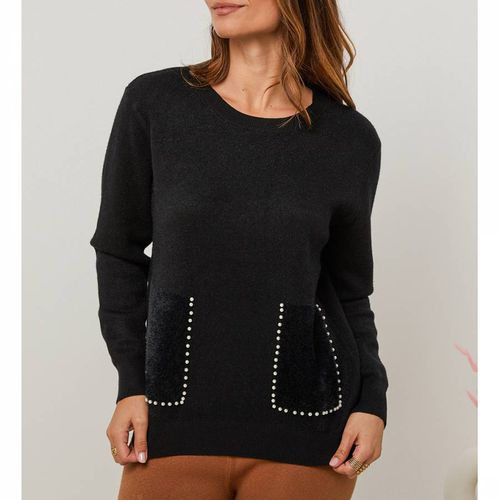 Cashmere Blend Embellished Jumper - SOFT CASHMERE - Modalova