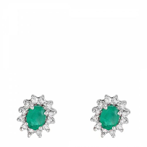 Emerald Star" Diamond Earrings" - MUSE - Modalova