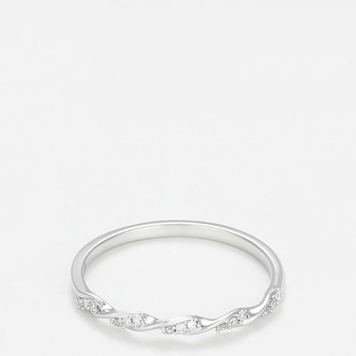 Silver Eternal Twist" Diamond Ring" - MUSE - Modalova