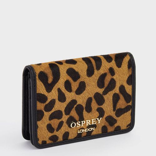 Leopard Print Wilderness Small Zip Around Purse - Osprey London - Modalova