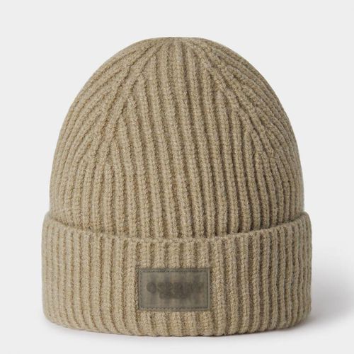 Khaki Ribbed Beanie - Osprey London - Modalova