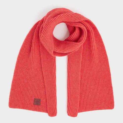 Orange Ribbed Scarf - Osprey London - Modalova