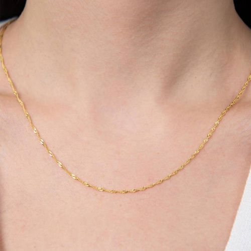 Gold Chain Necklace - Elika - Modalova