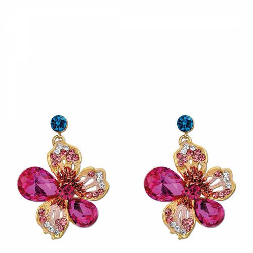 K Multicolour Vibrant Floral Drop Earrings - Liv Oliver - Modalova