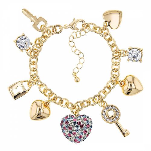 K Multicolour Heart Charm Bracelet - Liv Oliver - Modalova