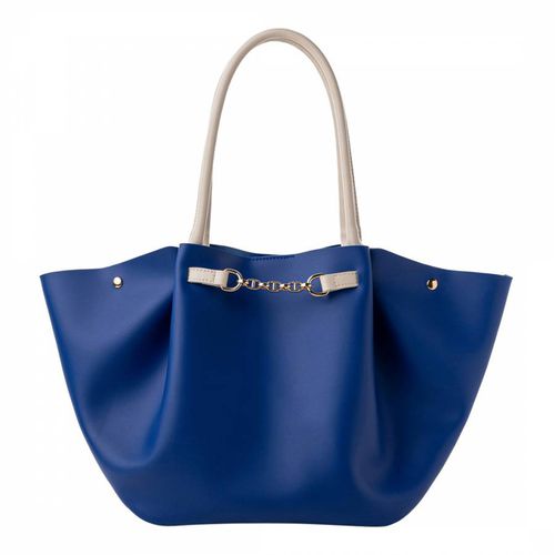 Sax Blue And Cream Tote Bag - Lucky Bees - Modalova