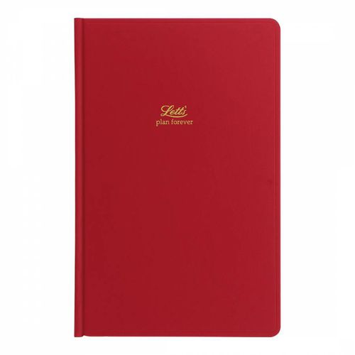 Red Icon Book 12mth Perpetual Diary - Letts of London - Modalova