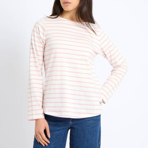 Pink Striped Breton Cotton Top - Crew Clothing - Modalova